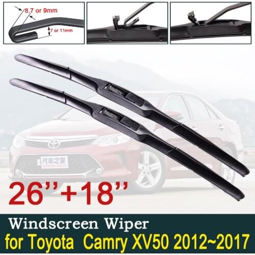 For Toyota Camry 50 XV50 2012~2017 Car Wiper Blade Front Windscreen Windshield Wipers Car Accessories 2016 2015 2014 2013 XV 50