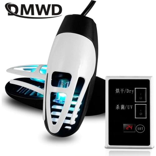 DMWD Electric UV Shoes Sterilization device Deodorant Shoes Dryer Sterilization Timing Function Shoes Feet Drying Warmer Heater