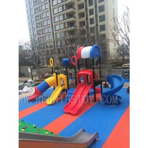 Exported to Chile Outdoor Play Structure for Children HZ-70214B 23 Years' Manufacturer Adopt Eco-friendly Material