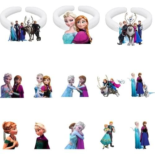 Disney Frozen Elsa Anna Snow Princesses Creative Design Ring White Ring Resin Acrylic Ring Party for Girl Accessories Ring XDS01