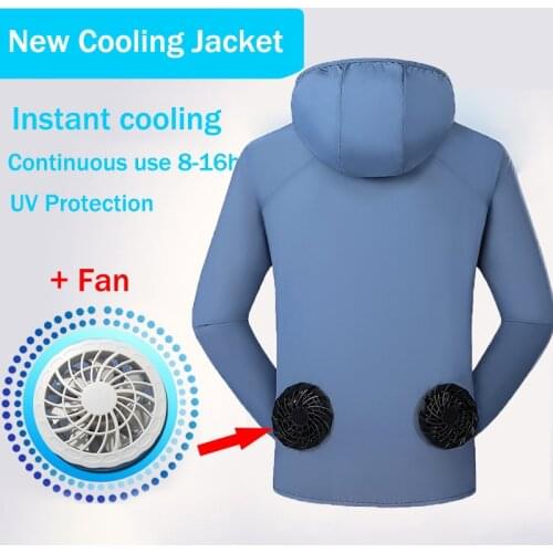 Summer New USB Fan Quick Cooling Hiking Vest Cycling Fishing Jackets High Temperature Work Outdoors Breathable Men/Women Top