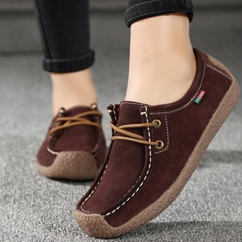 Loafers flats shoes woman folding moccasins foldable sneakers women flats tenis feminino genuine leather lace-up women shoes