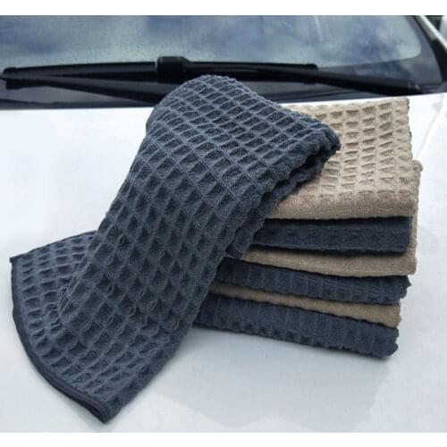 40x40cm Soft Car Window Care Microfiber Wax Polishing Detailing Towel Car Cleaning Wash Traceless Cloth Kitchen Cleaner