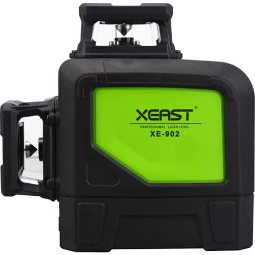 XEAST XE-902 8 Lines Green Laser Levels Self Leveling 360 Horizontal and VeArtical Cross Super Powerful 3D Green Laser Beam Line