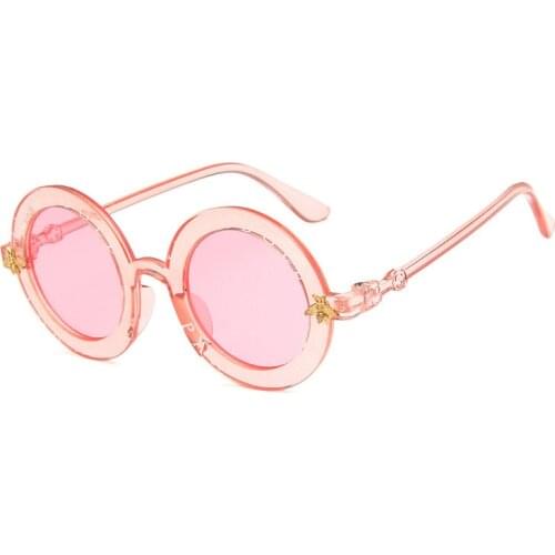 Classic bee Kids Sunglasses Boys Girls Luxury Vintage Children Sunglasses Baby goggles Round Sun Glasses Oculos De sol UV400