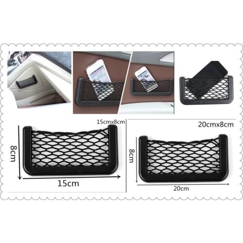 Universal black car seat side net storage pocket for BMW EfficientDynamics 335d M1 M-Zero 545i 530xi