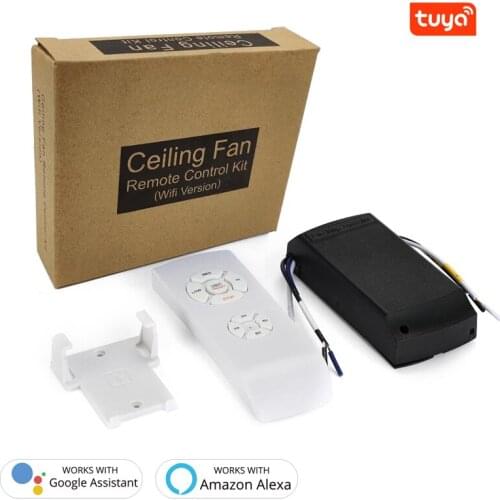Controller Tuya WIFI Smart Ceiling Fan Controller Light Tuya Smart Life APP Speed Remote Control Switch WorkWithAlexaGoogle Home