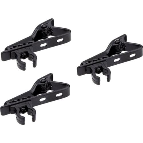 3pcs Microphone Lapel Tie Clip for Lapel Lavalier Mic