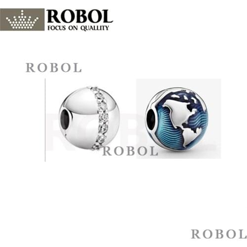 11 Original 925 Sterling Silver Jewelry Round Solitaire Clip Charm Fit for DIY Bracelet Fashion Woman Jewelry Gift Free Shipping