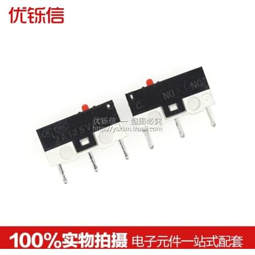 10pcs) without handle | mouse switch 3 feet 2A 125V AC three feet micro switch touch switch button