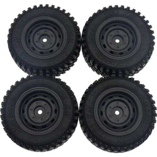 4Pcs Rubber Wheel Tire Tyre Set for MN86 1/12 RC Car DIY Upgrade Spare Parts Accessories