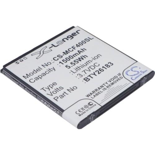 2021 Battery For Mobistel BTY26183 Cynus F4,MT-7521B,MT-7521w 1500mAh / 5.55Wh