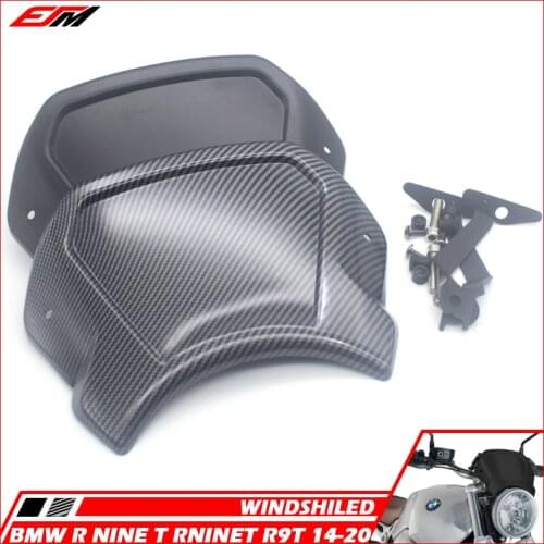 Motorcycle Accessories Cafe Racer WindScreen Windshield Wind Deflector Visor For BMW R NINE T RNINET R9T 2014-2020 R NineT 2019