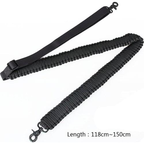 SPT Hunting Weapons AccessoriesTactical 2-Point Rifle Sling Belt Paracord Nylon Webbing And Hook Gun Sling Outdoor Accessories