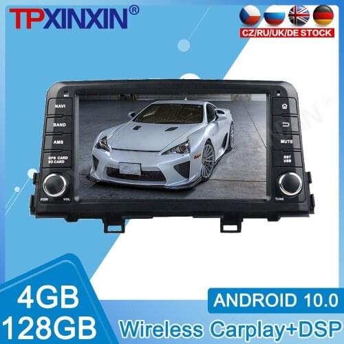 Android 10.0 Carplay 4G+128GB For KIA PICANTO MORNING 2017 2018 Radio Recorder Multimedia Player Stereo Head Unit GPS Navigate