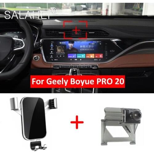 Car Phone Holder For Car Geely Boyue PRO 20 360 Degree Rotation Interior Cell Stand Support Car Accessories Smartphone Bracket