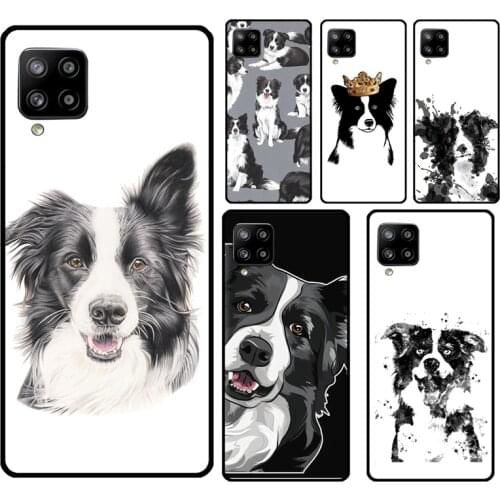 Border Collie Watercolor For Samsung Galaxy A12 A52 A10 A40 A50 A70 A31 A41 A51 A71 M51 M31 A20e A21S Phone Cover