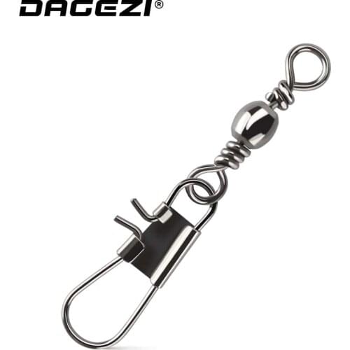 DAGEZI swivels fishing Connector pin bearing swivel solid rings swivel 25pcs/lot fishing tackle carp fishing tool pesca
