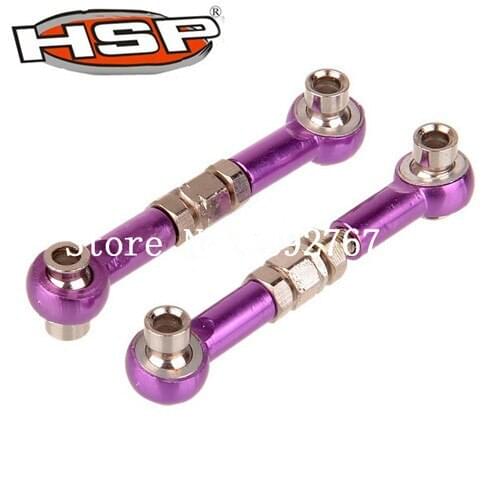 2pcs/lot HSP Upgrade Parts 102017 ( 02012 )Purple AL Aluminum Linkages Alloy Sonic 1/10th 4WD RC Car CNC SONIC 94102