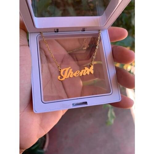 Custom Name Necklace With Butterfly For Women Stainless Steel Chain Personalized Letter Gold Choker Jewelry Bridesmaid Gift