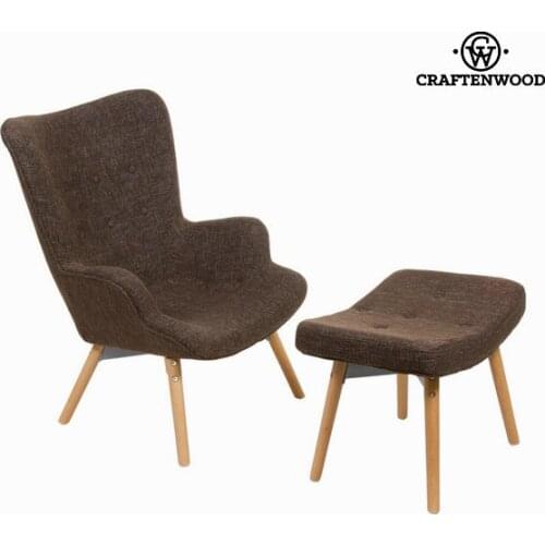 Chair with footrest by Craftenwood