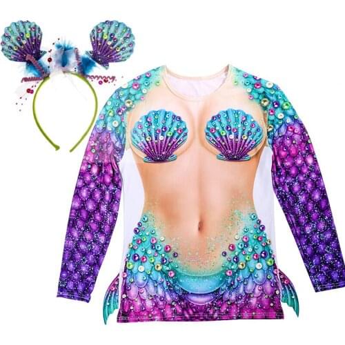 Mermaid Party Decoration ClothMermaid Shell Hair hoop Decoration Birthday Party Decoration For Girls ww44