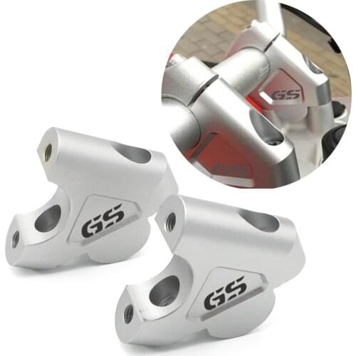 For BMW R1200GS ADV R1200GS LC 2013-2018 R1200GS Handlebar Riser Lever Clamp Extension, with bolts (32mm, 2PCS)