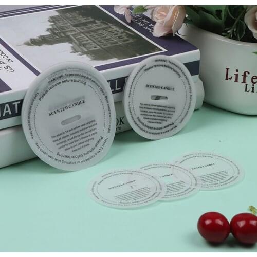 10Pcs 6/7/8cm DIY Handmade Candle Sticker Cup Labels Dustproof Paper For Scented Candles Accessories