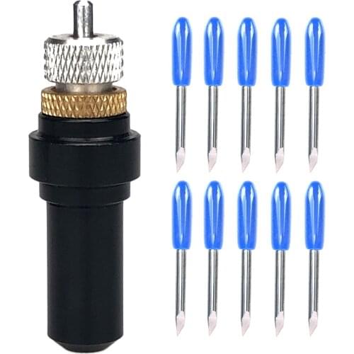 10pcs 60 Degree Summa Plotter Vinyl Cutter Knife Blades +1pc Summa Blade Holder Cutting Milling Carving Tool