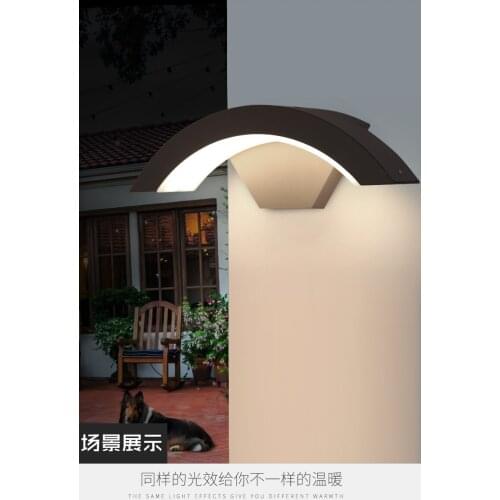 18W/36W/50W Led Outdoor Waterproof Courtyard Lamp Personality Creative Induction Sensor Balcony Wall Mounted Lamp Door Light