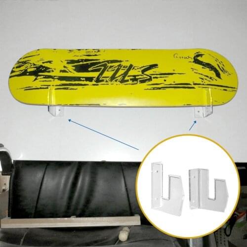 2 pcs transparent acrylic fiber skateboard racks large powerful load-bearing skateboard display racks for skateboard collectors