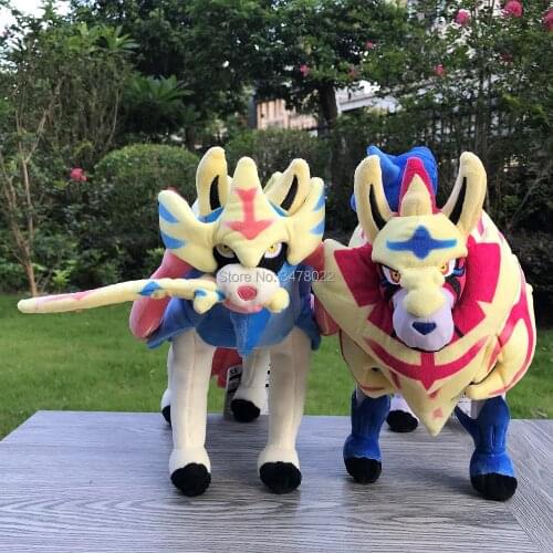 2 Style G8 Galar Region Zacian Sword Zamazenta Shield Plush Stuffed Toy Cartoon Doll