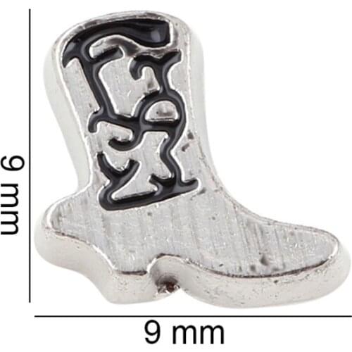 20Pcs/Lot Boots Floating Charms Hand-made DIY for Glass Lockets
