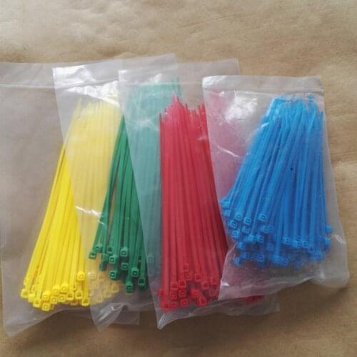 3*150mm Cable Tie 100pcs/pack Self-locking Nylon wire binding wrap straps 8 color width 2.5mm SGS Certified