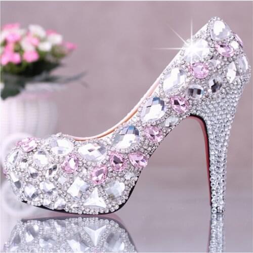 Diamond heels 5d Diamond Painting Full Drill round 3d Diamond Embroidery Crystal high heels Cross Stitch Mosaico diamonte shoes