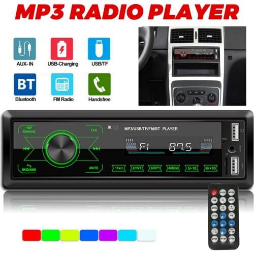 1 DIN HD Touch Screen Car MP3 Player Auto Stereo FM Receiver Car Radio Bluetooth