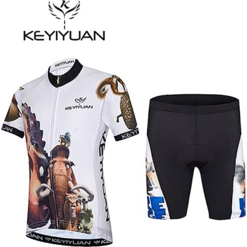 2018 KEYIYUAN Kids Summer Cycling Shorts Freddy Krueger Bicycle Clothing MTB Road Racing Racing Kids Cycling Clothing