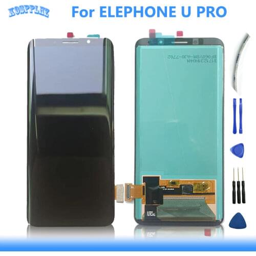 For 100% Original For Elephone U U Pro AMOLED LCD Display +Touch Screen Digitizer Assembly Has a Slight Flaw 5.99 inch