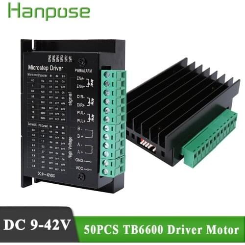 50PCS Tstepper motor driver 32 segments TB6600 s109aftg segments upgraded version 4.0A 42VDC cnc milling kits