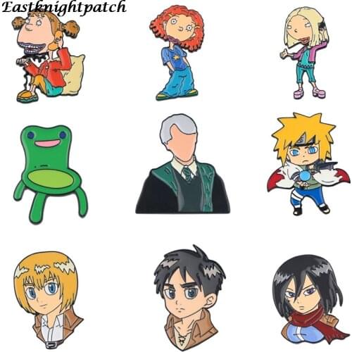 E2626 Anime Enamel Pin Custom Brooch Cute Cartoon Character Badge for Bag Lapel Pin Jewelry Gift for Fans
