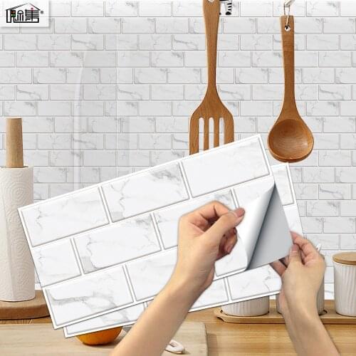 European style home improvement bathroom kitchen wall decoration self-adhesive waterproof wallpaper stickers DIY renovation