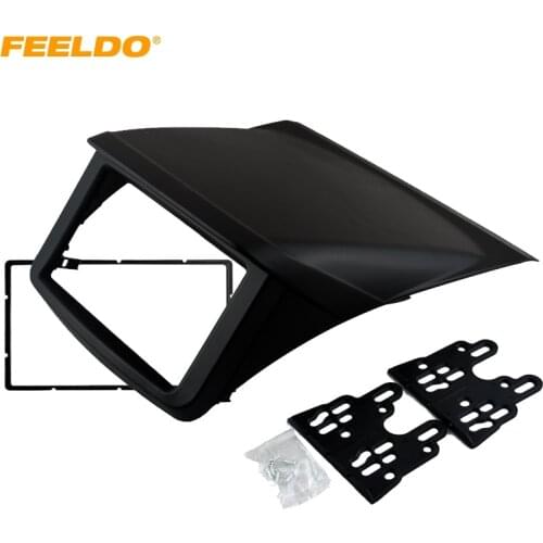 FEELDO 2DIN Radio DVD Stereo Panel Dash Mounting Installation Trim Kit Frame Fascia For Mitsubishi Pajero Montero Sport #1620