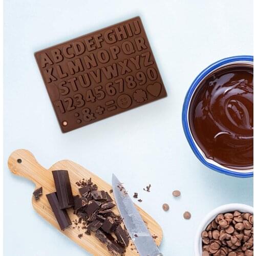 New Silicone Chocolate Mold Letter Baking Tools Non-Stick Silicone Cake Mould Jelly Candy 3D DIY Molds Kitchen Accessories