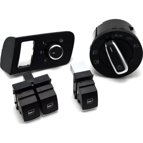 New Chrome high quality Mirror switch window switch for VW Volkswagen Touran 2003-2015 Caddy 5K3 959 857 1TD959565A 5ND941431B