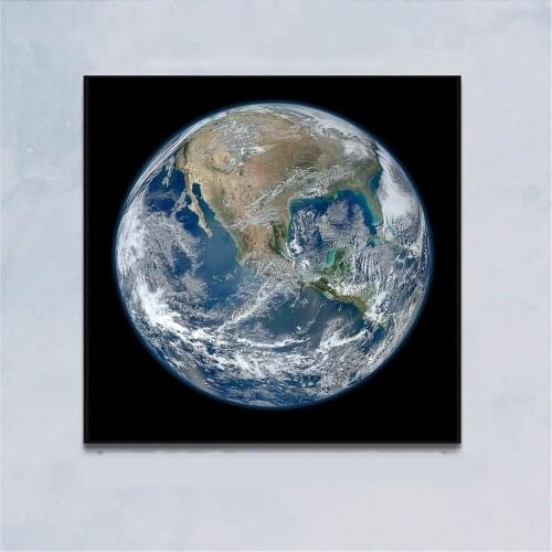 Canvas Prints Earth Paintings Wall Art Home Decoration Universe Mar Moon Planet Poster Living Room Bedroom Space Decor Pictures