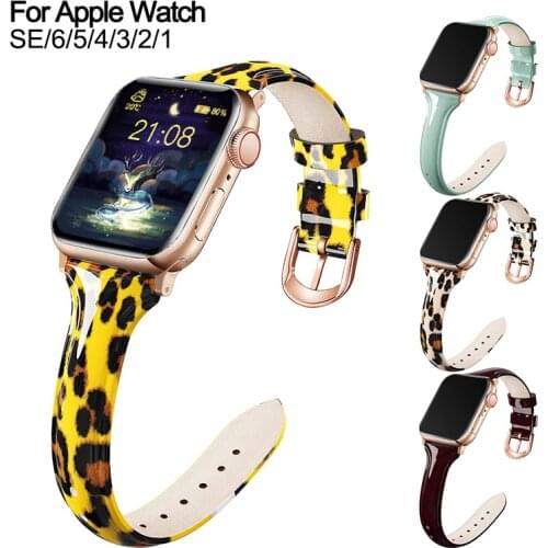 Luxury Genuine Leather Watchband for Apple Watch Band Series 5 3 Canvas Bracelet Loop Strap For iwatch 6 4 SE Wristband