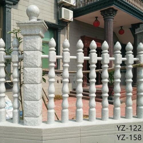 140cm Precast Traditional /Classic Round with Lotos Top Home Decor Gardening Concrete Royal Sword Fencing/ Railing/ Barrier