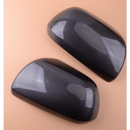Gray 1 Pair Left&Right Car Side Wing Rearview Mirror Cover Cap Exterior Fit for Toyota Highlander 2008 2009 2010 2011 2012 2013