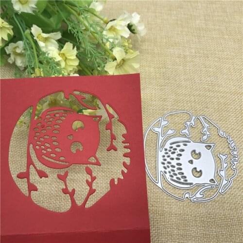 Owl Metal Cutting Die Stencil for DIY Scrapbooking Album Paper Card Decor Craft Embossing Die