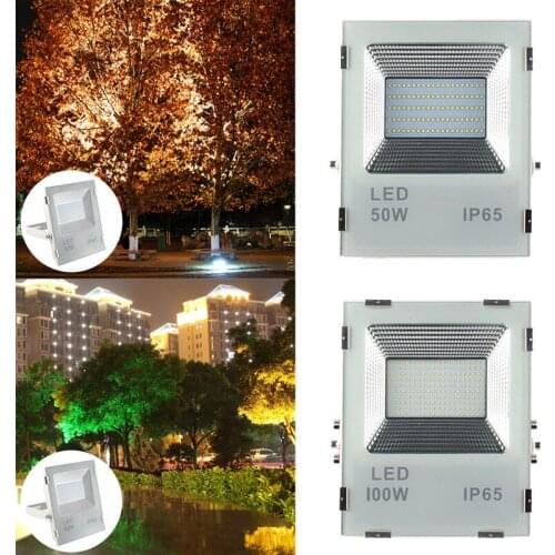 LED Flood Light Projector IP66 WaterProof 50W 100W 86-264V LED FloodLight Spotlight Outdoor Wall Lamp Garden Outdoor Lighting